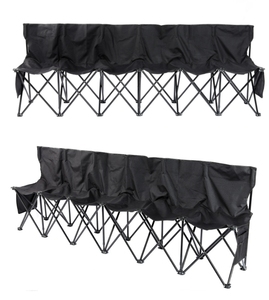 เก้าอี้พับได้สำหรับกีฬาฟุตบอลแบบพกพาสำหรับแข่งขัน รองรับได้หลายคน 6 ที่นั่ง - Product Image 1