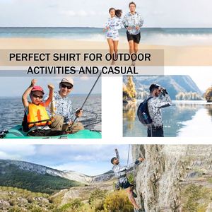 Camiseta de Pesca Deportiva con Protección Solar UPF50+, de Secado Rápido, Manga Larga, Cuello Redondo, Estampada, de Poliéster, Precio de Fábrica - Product Image 6