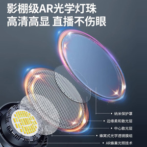 Lampe de remplissage LED pour diffusion en direct 100W, lumière constante avec boîte à lumière pour photographie et éclairage beauté, trois températures de couleur - Product Image 4