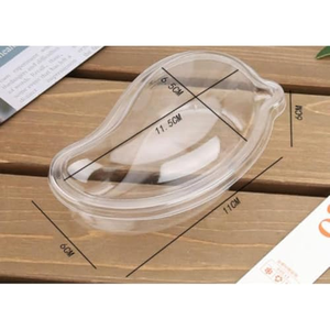 Boîte d'emballage jetable transparente en PET avec couvercle pour gâteau à la mangue, dessert, biscuit, pâtisserie, mousse glacée - Product Image 2