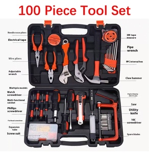 Outils électriques Impact, perceuse compacte sans balais, boîte à outils pour réparation à domicile, kit d'outils à main, réparation automobile et projets de bricolage - Product Image 3