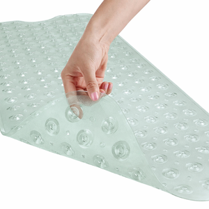 <span class=keywords><strong>Tapis</strong></span> <span class=keywords><strong>de</strong></span> bain en vinyle <span class=keywords><strong>antidérapant</strong></span> écologique avec ventouses puissantes, trous <span class=keywords><strong>de</strong></span> drainage, <span class=keywords><strong>tapis</strong></span> <span class=keywords><strong>de</strong></span> <span class=keywords><strong>douche</strong></span> lavable en machine <span class=keywords><strong>pour</strong></span> baignoire, salle <span class=keywords><strong>de</strong></span> bain - Product Image 1