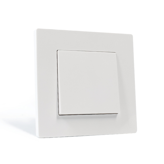 Fireproof PC Panel Electric Modular Switch and Socket Germany Wall Light Switch Sockets 220V EU 1 Gang on Off Switch