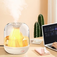 Humidificateur d'air en forme de volcan à usage domestique grand volume de brume diffuseur d'arôme de brumisation domestique double capacité de pulvérisation humidificateur d'air USB