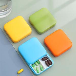 促销礼品药品旅行药丸盒推拉<span class=keywords><strong>2</strong></span>室药丸盒方形小口袋日用药丸盒 - Product Image 4