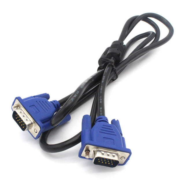 VGA Male to Male Cable HD 1080P Video Monitor Cable for Computer PC TV Projector - Durable Shielded PVC Jacket