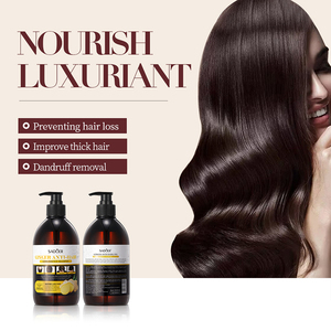 Shampoo anti-chute de cheveux au gingembre SADOER 500mL, antipelliculaire, contrôle du sébum, hydrate, nourrit, nettoyage en profondeur des cheveux - Product Image 2