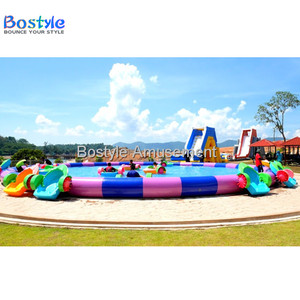Équipement de jeux aquatiques gonflables sur le thème de la <span class=keywords><strong>neige</strong></span>, grand parc gonflable, piscine gonflable, toboggan aquatique pour enfants et adultes - Product Image 5