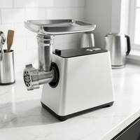 Hachoir à viande électrique multifonction AZ-MG093 pour la préparation culinaire à domicile, avec options de presse-agrumes, trancheuse et accessoires pour la fabrication de biscuits
