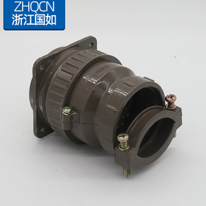 P60K4Q P60J4A 47 Core <b>Circular</b> Connector Female Socket Receptacle Bakelite Shell Copper Contact - Product Image 4