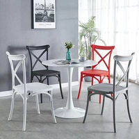 Chaise d'hôtel de haute qualité en usine Chaises de patio d'extérieur empilables en plastique PP de haute qualité