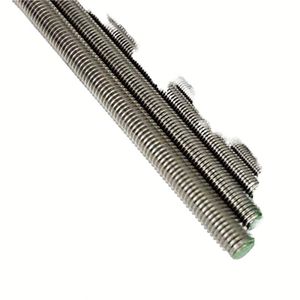 Tiges filetées en acier inoxydable M3 M4 M5 M6 M8 M10 M12, finition zinc noir, système de mesure métrique, goujons, tiges filetées - Product Image 1