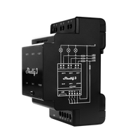 Commutateur de relais intelligent sur rail DIN Shelly Pro 3 avec télécommande Wifi actuelle de 16A max et minuterie pour les applications domestiques/bureautiques