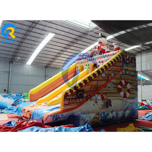 Toboggan aquatique gonflable pirate pour fête d'été, certifié CE, garantie 3 ans, capacité 300-500 kg, portable - Product Image 3