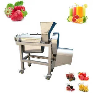 SUS304 Grape Double Screw Extractor Industrial Hydraulic Vegetable Juice Press And Spiral Juicer