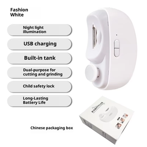 Lime à <span class=keywords><strong>ongles</strong></span> électrique rechargeable par USB, matériau plastique sûr, adulte, bébé, 2 vitesses, soins des enfants, personnel, stockage des éclats d'<span class=keywords><strong>ongles</strong></span> - Product Image 4