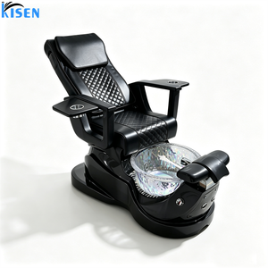 Luxury Tufted Leather Beauty Salon Double Manicure Eyelashes Foot Spa Bench Pedicure Chair Manicure Pedicure Station With Drawer - Product Image 3
