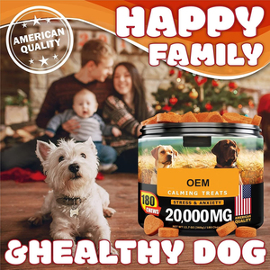 Suppléments nutritionnels anti-anxiété et calmants OEM pour animaux de compagnie avec OEM/ODM de mastication molle pour chiens et relaxation - Product Image 2