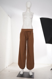 2026 New Women's Brown Harem <b>Pants</b> Low Waist Loose Fit Drawstring Waistband Baggy Balloon Jogger Trousers Casual Streetwear - Product Image 6