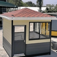 Caseta de Guardia de Seguridad China Hongqi Guard Post 1020, Estructura de Acero Prefabricada Móvil, Impermeable y Resistente al Viento, a Bajo Precio