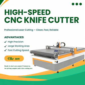 Machine de découpe à couteau vibrant CNC PLC, directement de l'usine, pour la découpe de panneaux KT, PVC et carton ondulé, équipement de découpe 380V/220V - Product Image 2