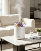 Humidificateur USB Électrique Écologique à Faible Consommation OEM, Diffuseur d'Arômes Créatif Effet Boule de Feu avec Éclairage LED