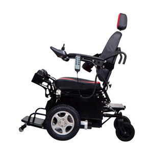 Fauteuil roulant électrique tout-terrain avec dossier haut, 2 moteurs puissants de 640 W - Product Image 6