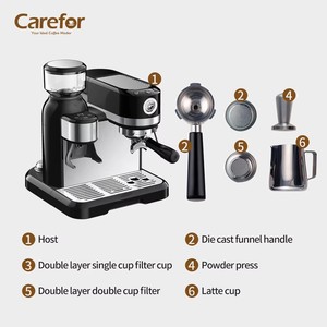 <span class=keywords><strong>Cafetera</strong></span> Espresso Semiautomática 3602, <span class=keywords><strong>Cafetera</strong></span> Profesional para Espresso y Capuchino <span class=keywords><strong>con</strong></span> <span class=keywords><strong>Molinillo</strong></span> - Product Image 4