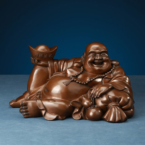 Statue de Bouddha Maitreya en bronze Copper World avec trésors, faite à la main, pour la décoration de la maison, du bureau ou du bureau à domicile - Product Image 2