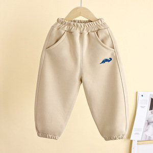<span class=keywords><strong>Pantaloni</strong></span> in Cotone per Ragazzi alla Moda, Vendita all'Ingrosso, Vita Elastica, Colori Uniti, <span class=keywords><strong>Pantaloni</strong></span> Sportivi per Bambini da 1 a 7 Anni - Product Image 2