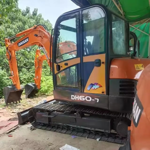 Excavatrice Doosan DH60-7 d'occasion, 6 tonnes, moteur haute performance, boîte de vitesses, pompe, roulement en bon état de marche, en vente - Product Image 6