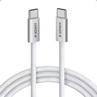 Câble de charge rapide Anker Zolo 240W Type C, câble USB C vers USB C, tressé et anti-salissures, connecteur fin pour iPhone 16 Series