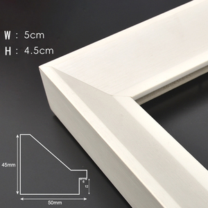 Cornice per <span class=keywords><strong>Foto</strong></span> in Plastica Bianca a Doppia Faccia, Larga 50mm, Ecologica e Impermeabile, in Materiale PS, Vendita all'Ingrosso, Pronta per la Spedizione - Product Image 1