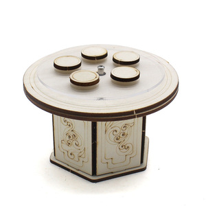 Mesa redonda giratoria, Kit de ciencia para niños, juguete educativo manual de madera para niños de 4 a 6 años, modelo de forma geométrica - Product Image 1