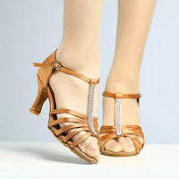 Chaussures de danse latine pour femmes, chaussures de salsa pour femmes, chaussures de danse de salon, vente en gros de chaussures à talons hauts