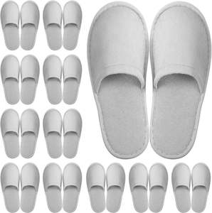 Chaussons jetables pour invités, 6 paires de chaussons de spa, d'hôtel et de maison pour les pieds nus, chaussons d'intérieur en vrac pour femmes et hommes - Product Image 5