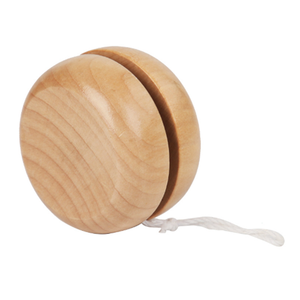 Mini jouet <span class=keywords><strong>Yoyo</strong></span> en bois Burlywood rond avec logo personnalisé pour enfants - Product Image 3
