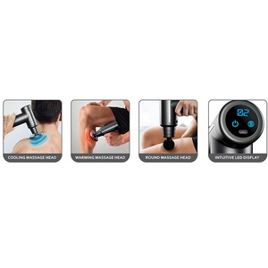 Mini 6 velocidades 4 cabezas <span class=keywords><strong>Phoenix</strong></span> calor y frío percusión quiropráctica vibración cuerpo músculo Fascia <span class=keywords><strong>pistola</strong></span> <span class=keywords><strong>de</strong></span> masaje - Product Image 5