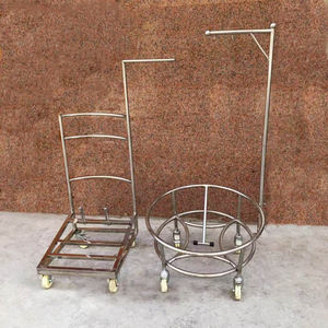 Nouveau support de tambour en cuir de vachette et acier inoxydable, support de <span class=keywords><strong>gong</strong></span> et de tambour pour danse du lion de 16, 18 et 20 pouces, support de <span class=keywords><strong>gong</strong></span> en tuyau de fer - Product Image 1