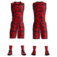 Ensembles d'entraînement de basketball de haute qualité à séchage rapide, maillot brodé, grande taille, respirant et imprimé