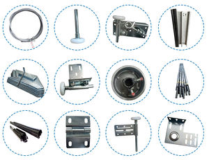 Porte de <span class=keywords><strong>garage</strong></span> moderne <span class=keywords><strong>à</strong></span> isolation thermique, cadre en alliage d'aluminium noir, double vitrage trempé - Product Image 5