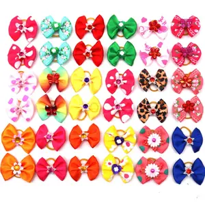 Lovely Pet Hair Bows Pet Grooming Accessories Dog Hair Bows Headwear