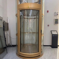 Puerta de Entrada Doble Redonda Dorada para Villa, Textura de Lujo, Apertura Eléctrica Estable, Superficie Resistente al Desgaste, Tamaño Personalizado