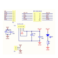 NRF24L01 Carte adaptateur sans fil 3.3V 24L01 module sans fil pour robot de voiture intelligente
