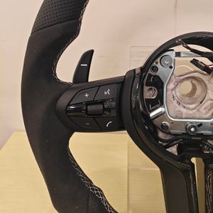 Volant de direction sport blanc personnalisé pour <span class=keywords><strong>BMW</strong></span> Série 3, Série 5, M3, M5, M6, F30, F10, F15, E60, E70, E71, E90, E91, E92, X3, X4, X5, X6 - Product Image 3