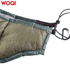 Sac de couchage rectangulaire Woqi, vert militaire, polyester, coupe-vent, pour adultes, utilisation en hamac en extérieur - Product Image 3