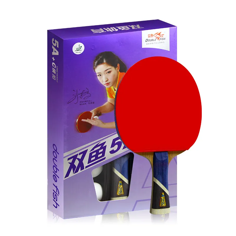 In Voorraad Ittf Goedkeuren Ping Pong Paddle Set, Tafeltennis Accessoires Custom Logo Tafeltennis Rackets