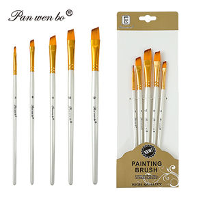 Panwenbo 5 pz <span class=keywords><strong>pennelli</strong></span> <span class=keywords><strong>per</strong></span> artista bianco perla produttore di <span class=keywords><strong>pennelli</strong></span> personalizzati arte forniture professionali artista pennello <span class=keywords><strong>per</strong></span> pittura artistica - Product Image 4
