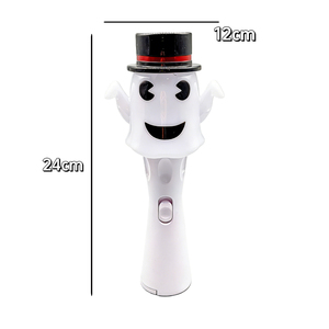 Baguette lumineuse LED fantôme d'Halloween personnalisable avec logo, en gros, à piles, rotative, pour enfants, pour la fête d'Halloween ou le jeu de la friandise ou du fardeau - Product Image 2