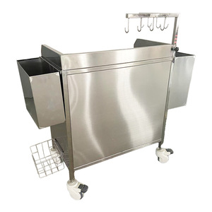 XIAQIAO Stainless Steel Infusion Cart 800x450x980mm Medical Treatment <b>Trolley</b> With Drawers And Waste Bin - Product Image 3